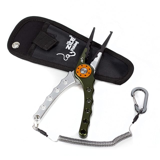 Zite Fishing aluminium multi-tool with belt pouch