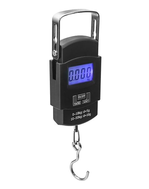 QWORK 50 kg portable digital hanging scale