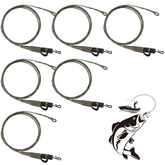 TYBYBB six-piece barbless chod rig set with leadcore and safety lead clip