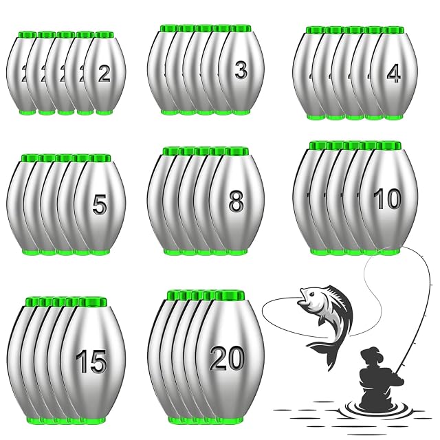 BSTDAYEVER 50-piece olive running lead set with removable core