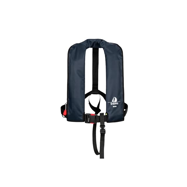 12skipper automatic lifejacket in navy with crotch strap