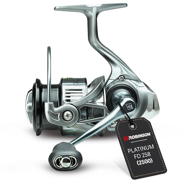 Robinson spinning reel with anodised aluminium spool