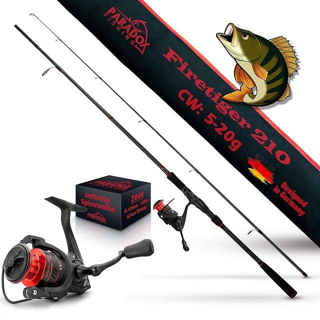 Paradox Fishing Firetiger spinning rod with matched Infinity 2000 reel