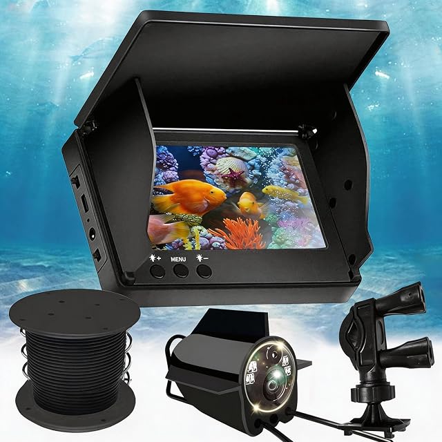 Mocoli 5-inch IPS underwater fishing camera with night vision